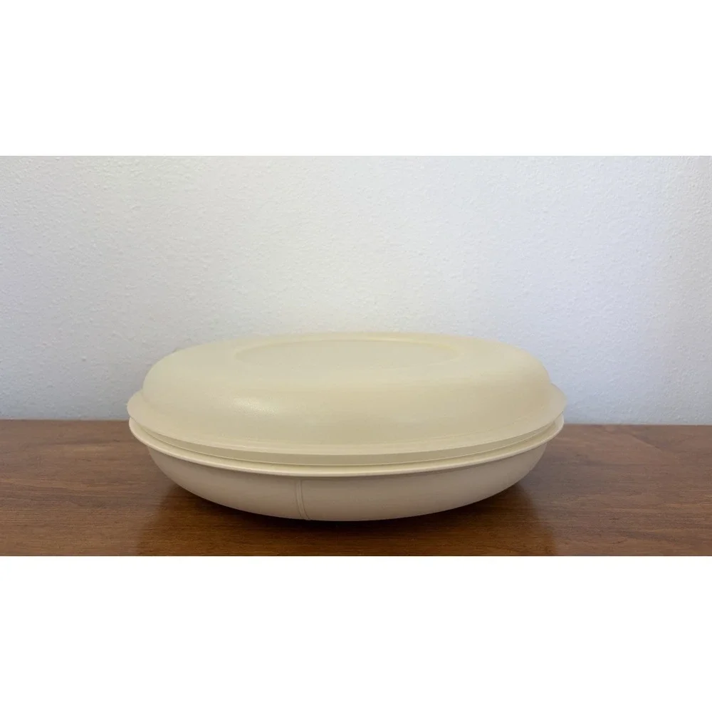 Tupperware Divided 5 Vegetable Snack Fruit Relish Dish Tray Vintage 1708-5 w/Lid